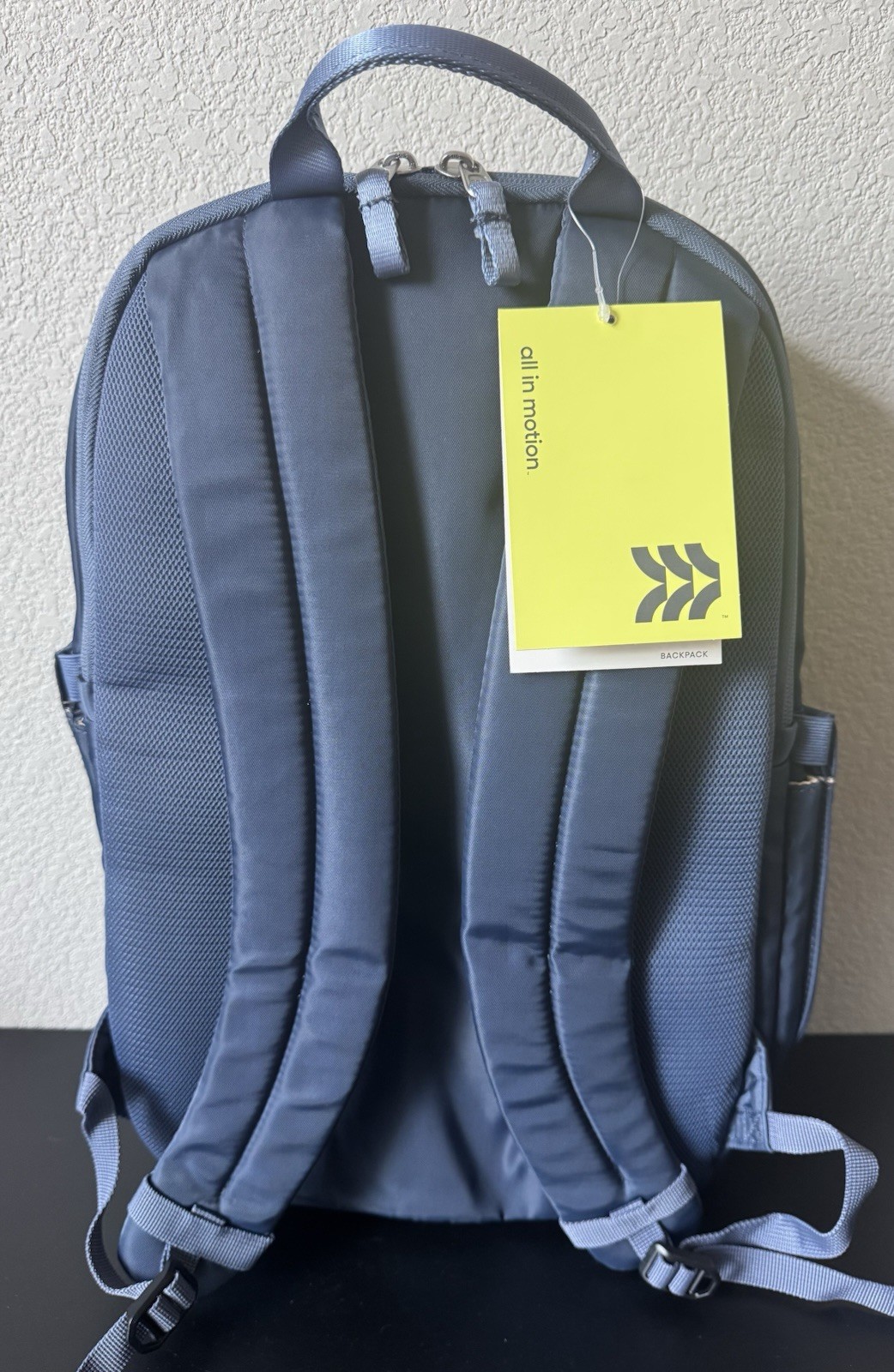21L Backpack- All In Motion Navy Blue: Fits 15-Inch Laptop, Water Resistant NWT