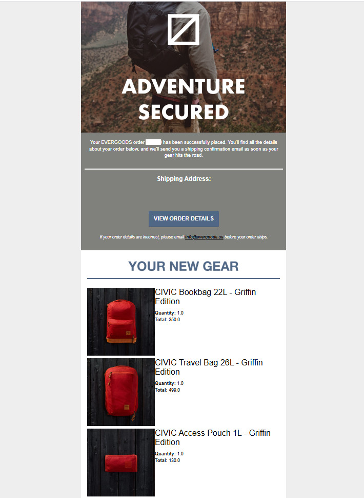 NEW Evergoods CTB Civic Travel Bag 26L Griffin Blood Orange ✅SHIPS IN 1 DAY✅