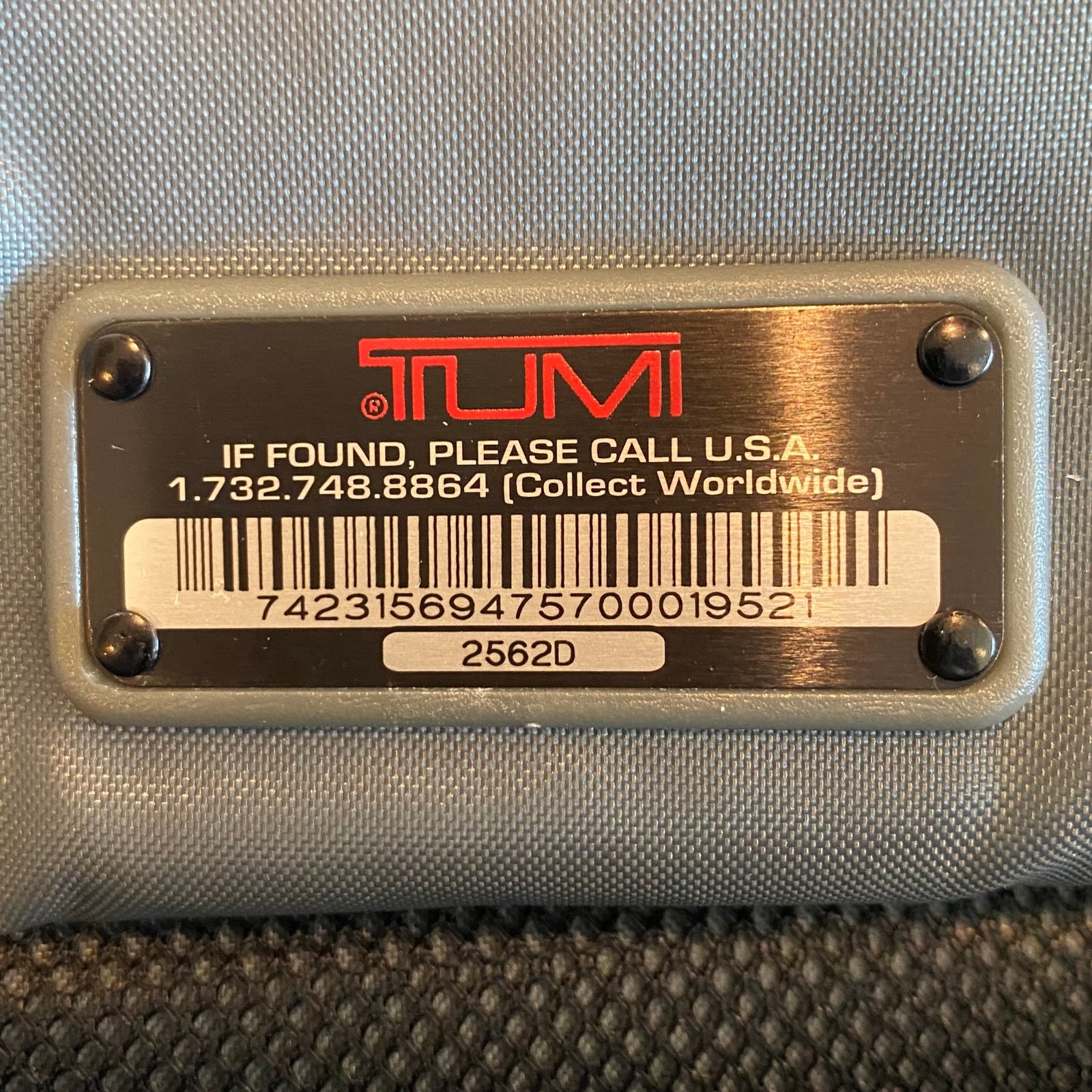 Tumi Black CNN Duffle Bag