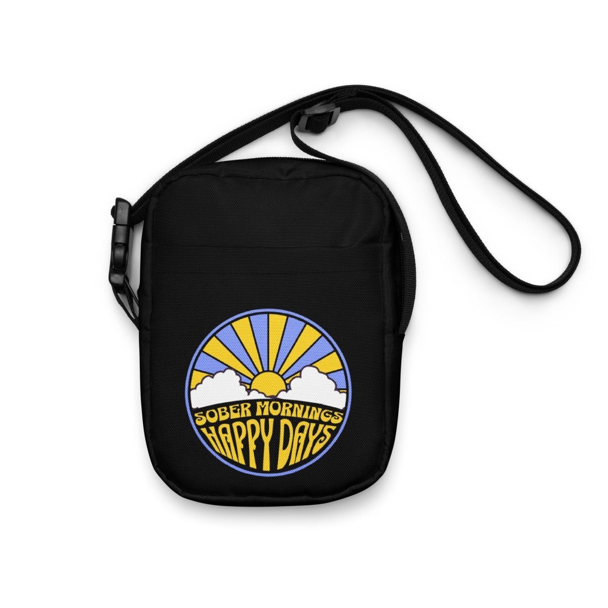 Sober Mornings Happy Days Utility Crossbody Bag