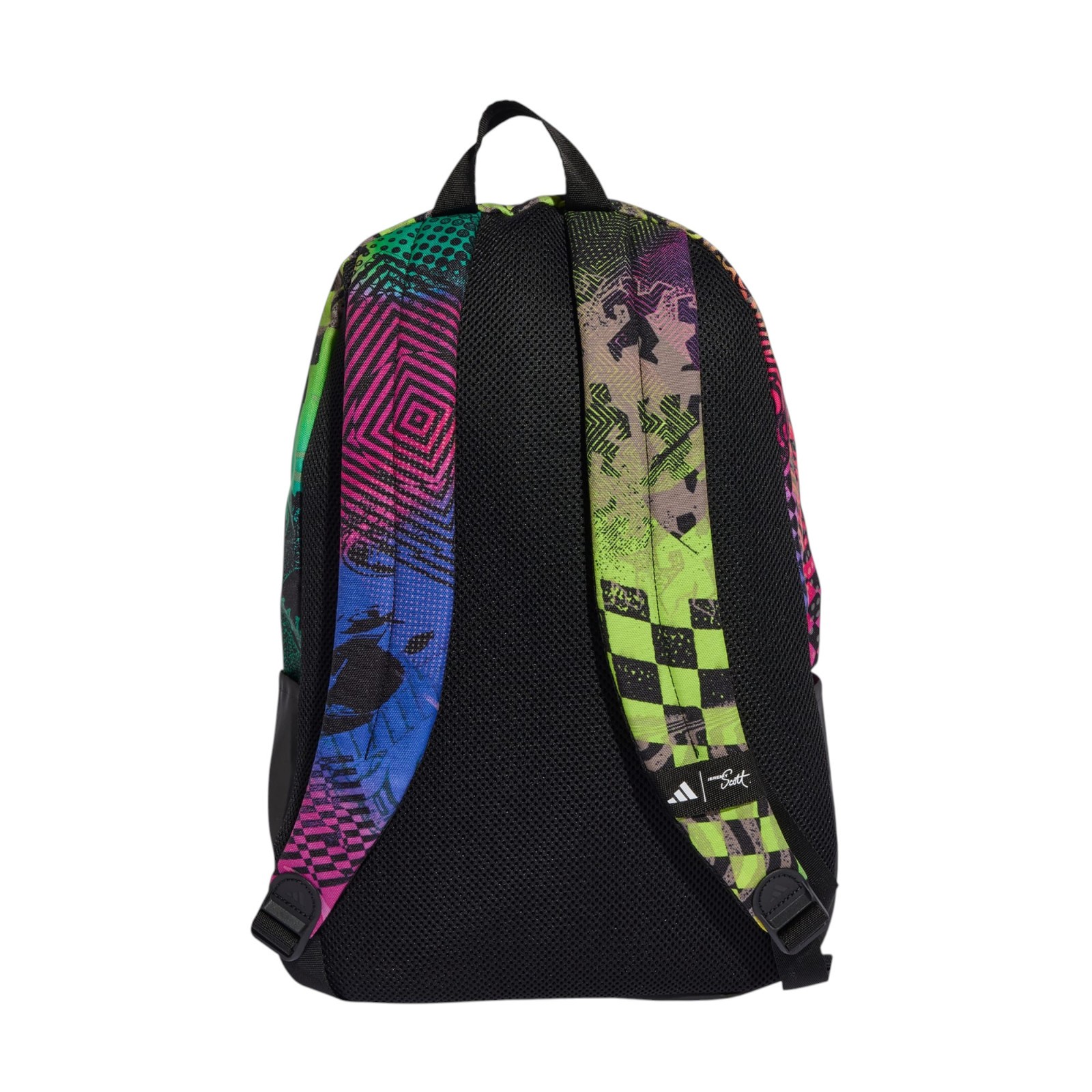 Adidas x Jeremy Scott Multicolor Lucid Pink Lightweight Pride Backpack New