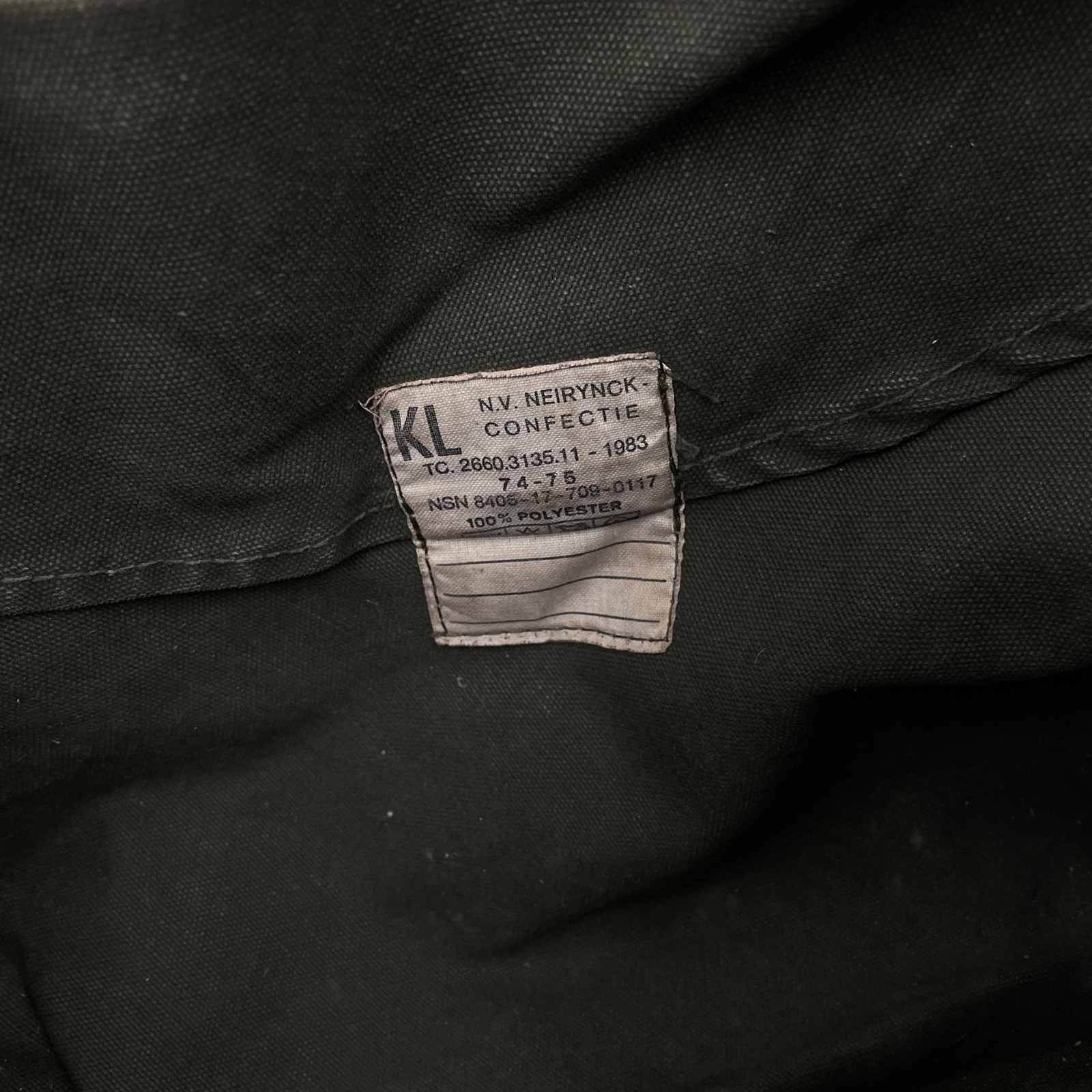 Atelier de L’Armee Green Canvas Brown Leather Tote Bag – Distressed