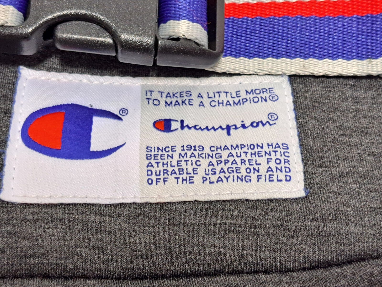 Champion Dark Heather Grey Attribute Waist Fanny Pack Travel Bag