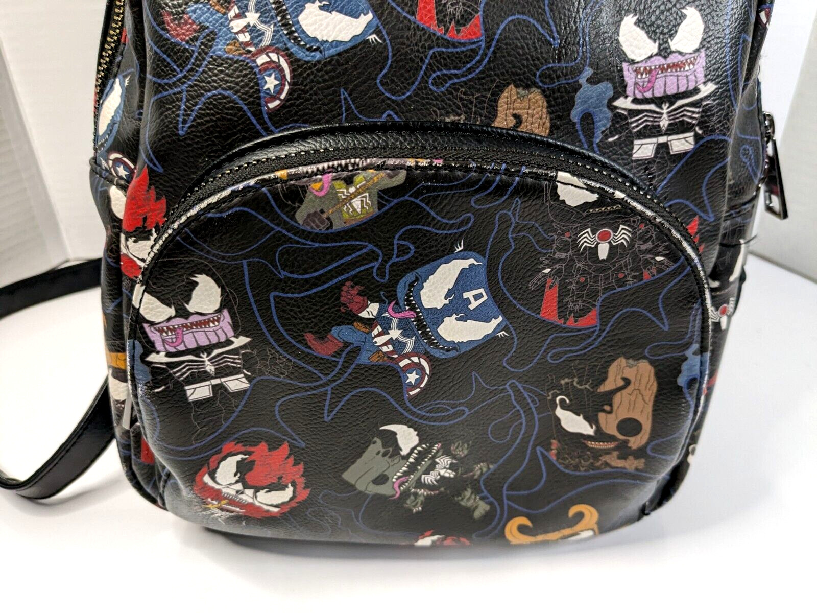 Loungefly x Marvel Venomized Superheroes Funko Pop! Black 2021 Mini Backpack