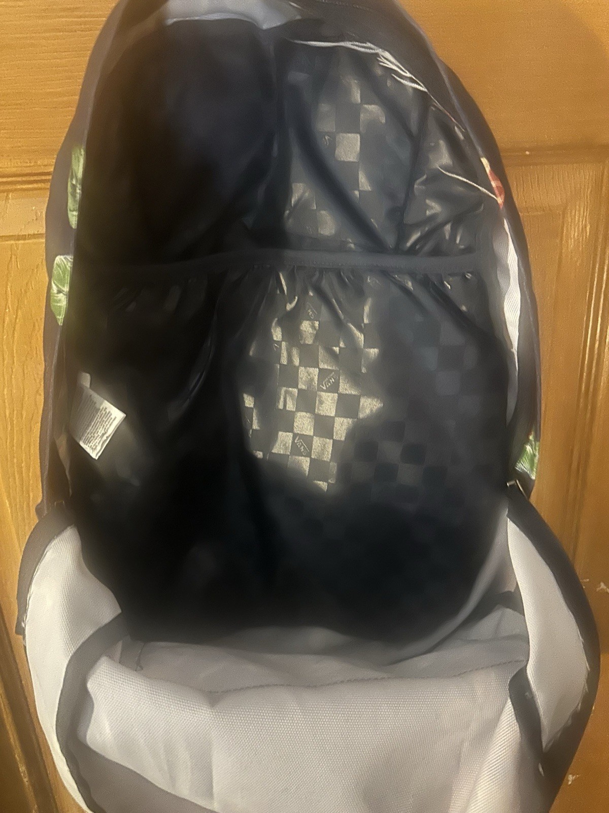 Vans Navy Blue Hawaiian Floral Full Size Backpack w/Padded Laptop Pocket