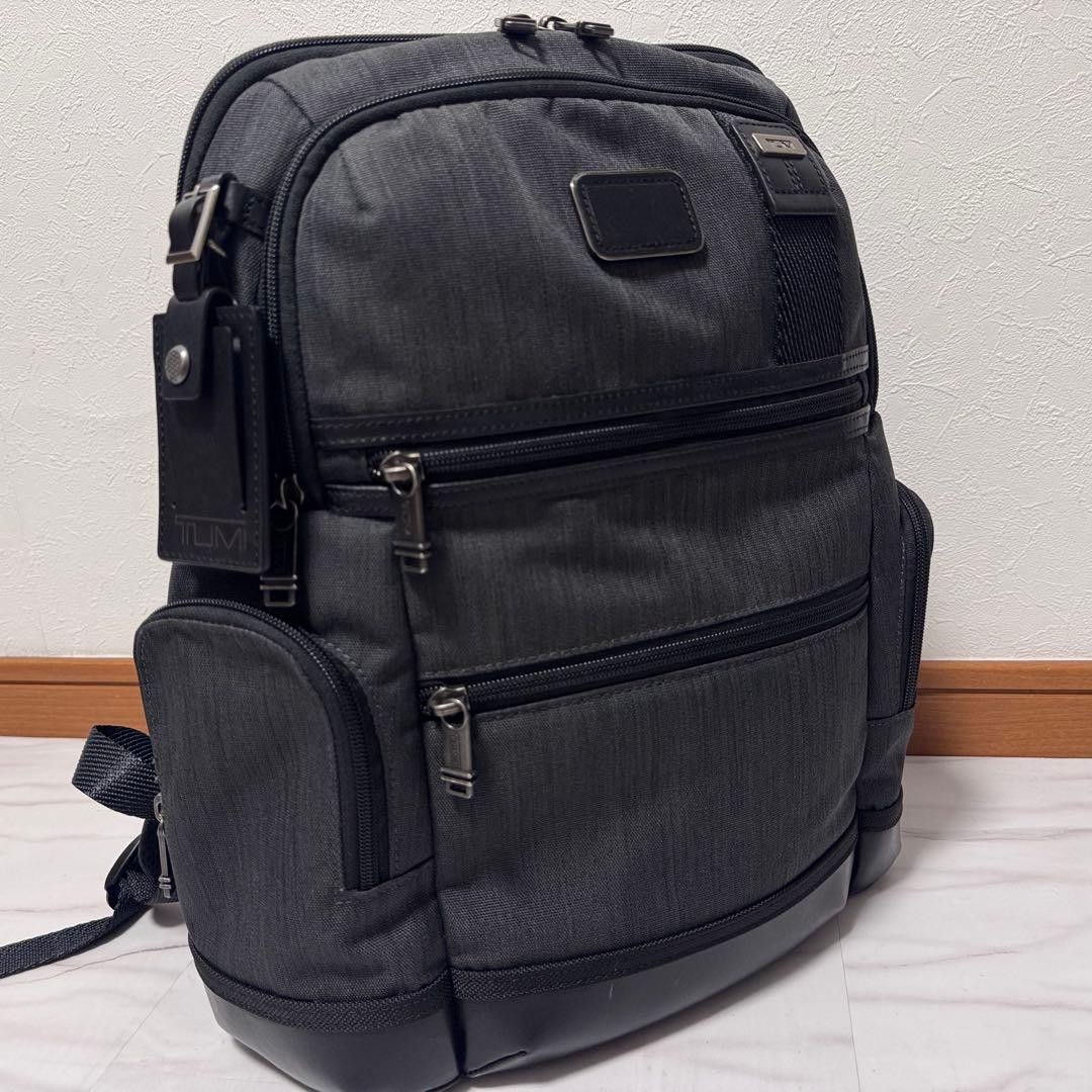 TUMI Alpha Bravo Knox Business Backpack Gray A4 PC Commute