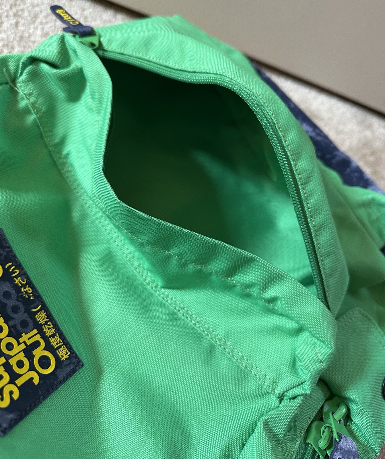 Superdry Backpack Classic Montana BackPack Green Navy Blue Solid Logo
