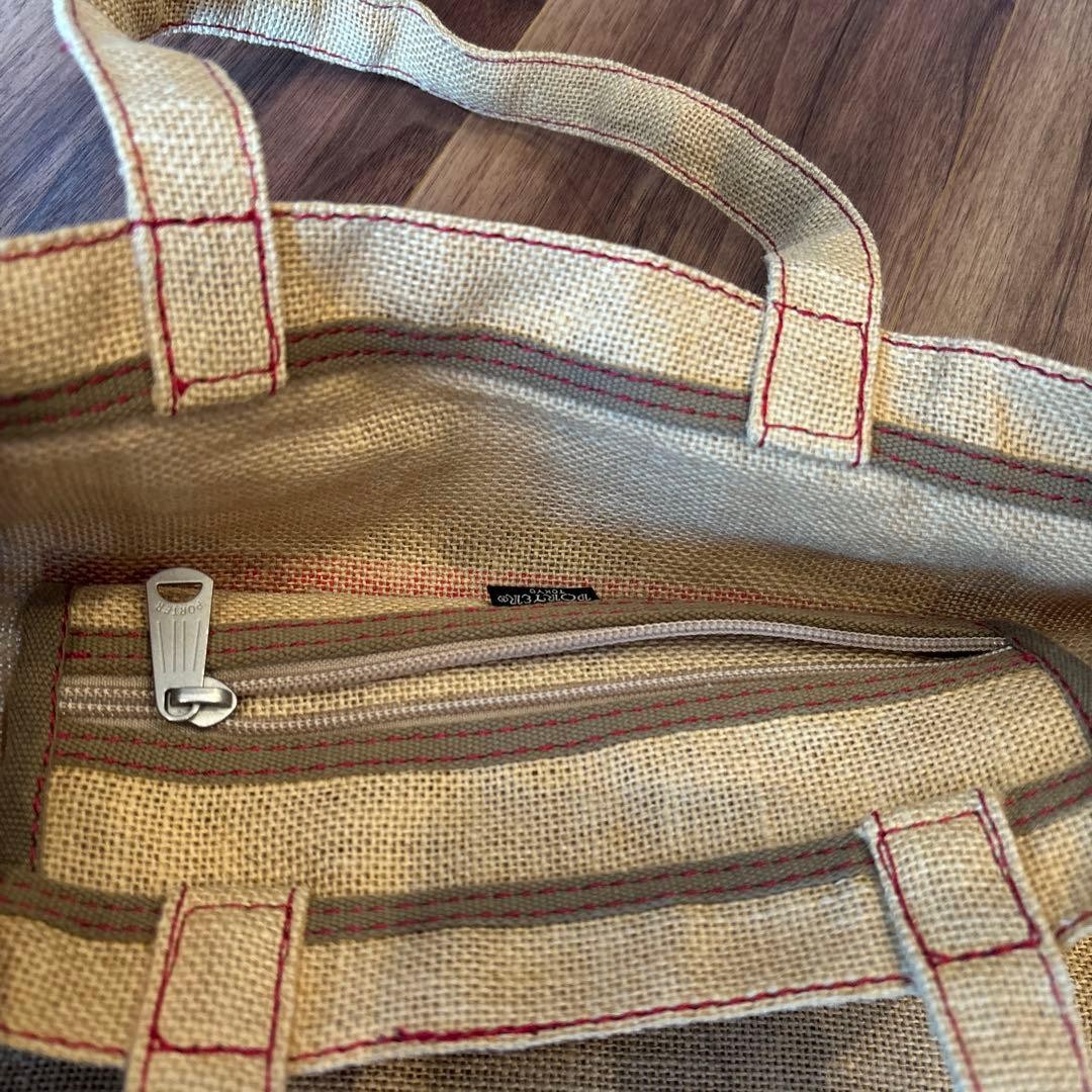 RockSteady PORTER BEAMS Collaboration Tote Bag Jute Linen Used Japan
