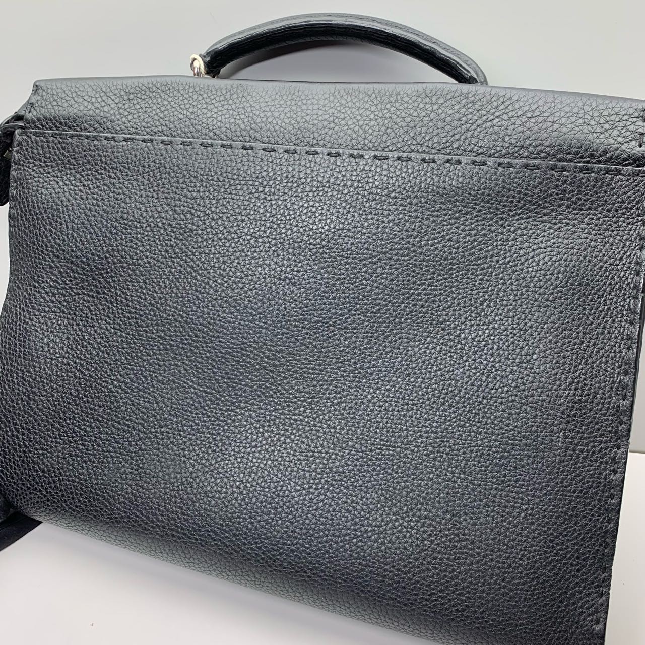 Fendi Pre-Owned Authentic Peekaboo Briefcase Black 36x27x5cm
