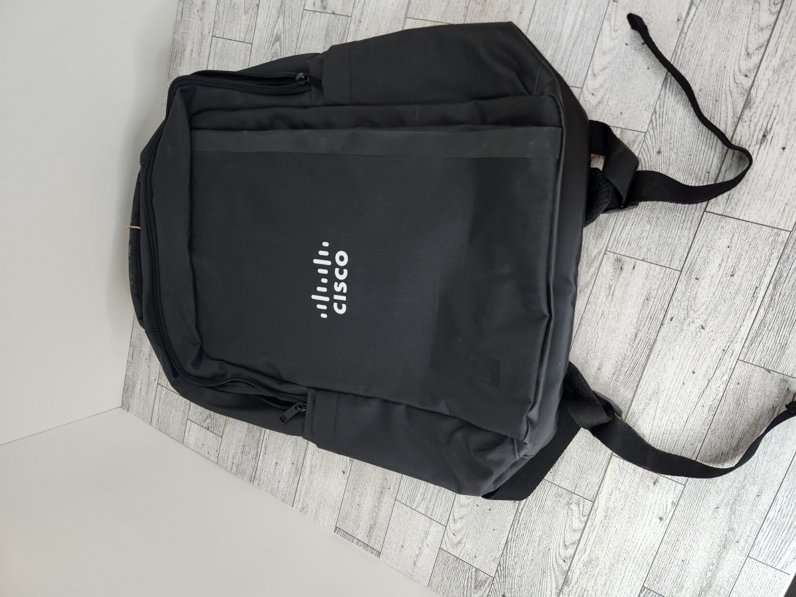 Leeds Black ~ Brand NEW Backpack ~ 18 x 12 x 6, Laptop bag, hiking, dual pouch.