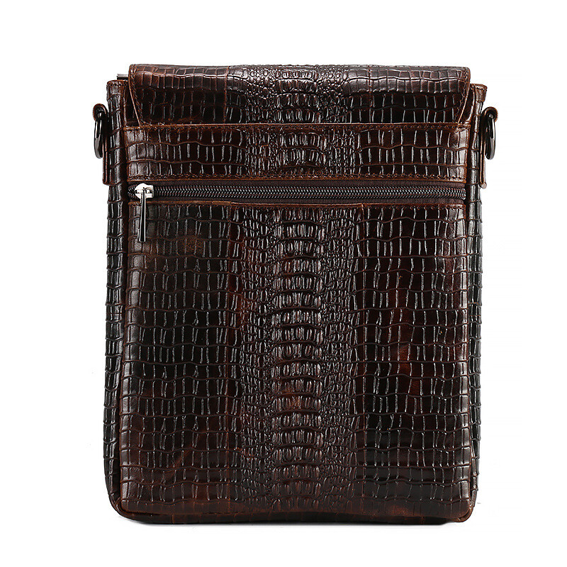 Genuine Leather Men’s Shoulder Bag Crossbody Bag 8″ Messenger Bag New