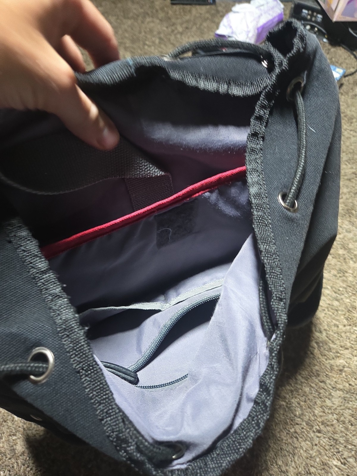 Levi’s Denim Backpack Black Rucksack Laptop Sleeve Travel Work School Bag