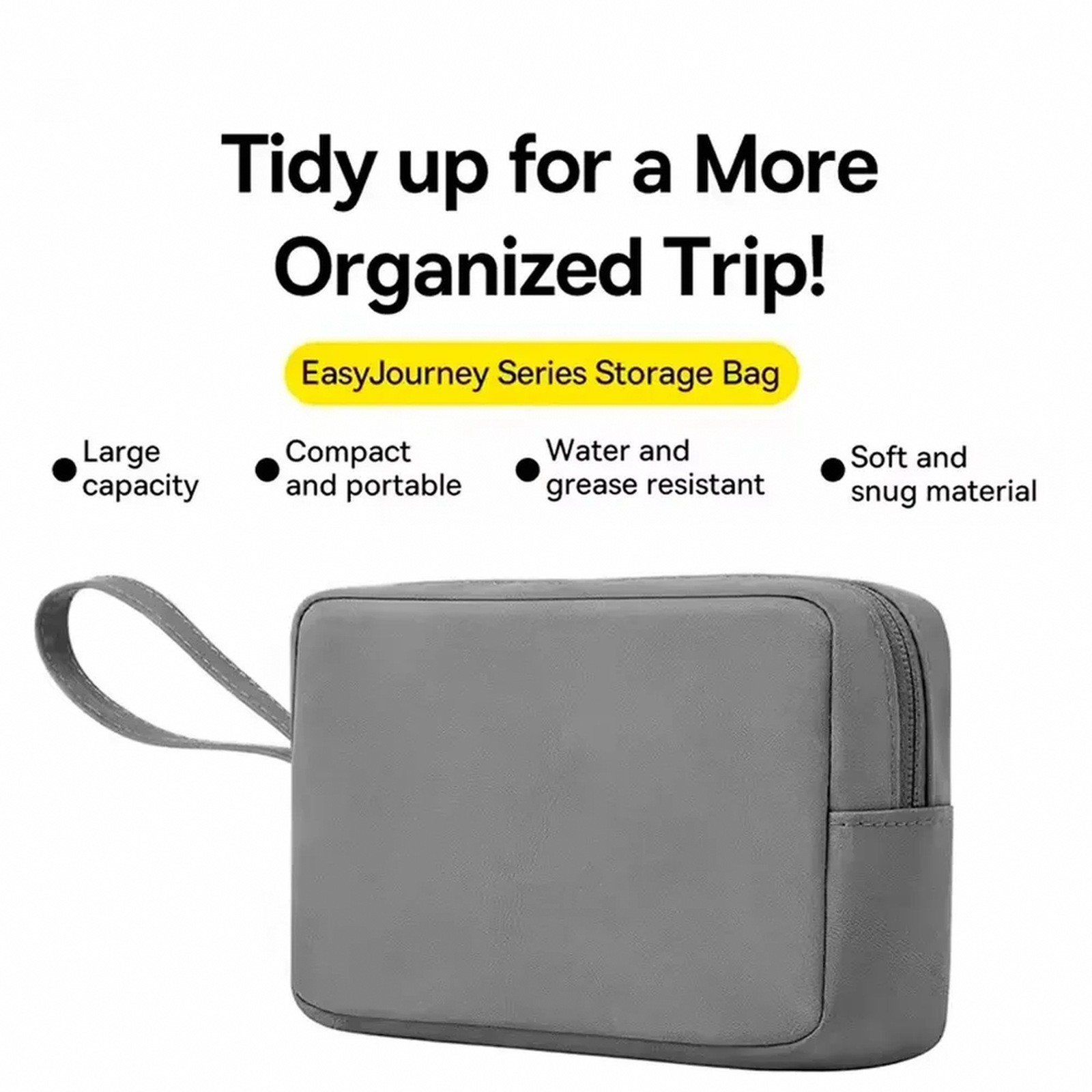 Waterproof Pu Leather Phone Bag For Phone Earphones Power Bank Cable