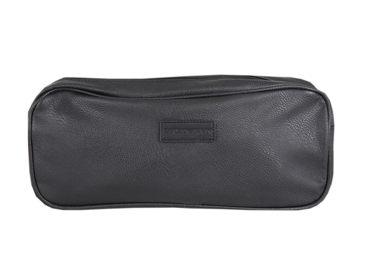 Emporio Armani Men’s travel cosmetic wash toiletry case black