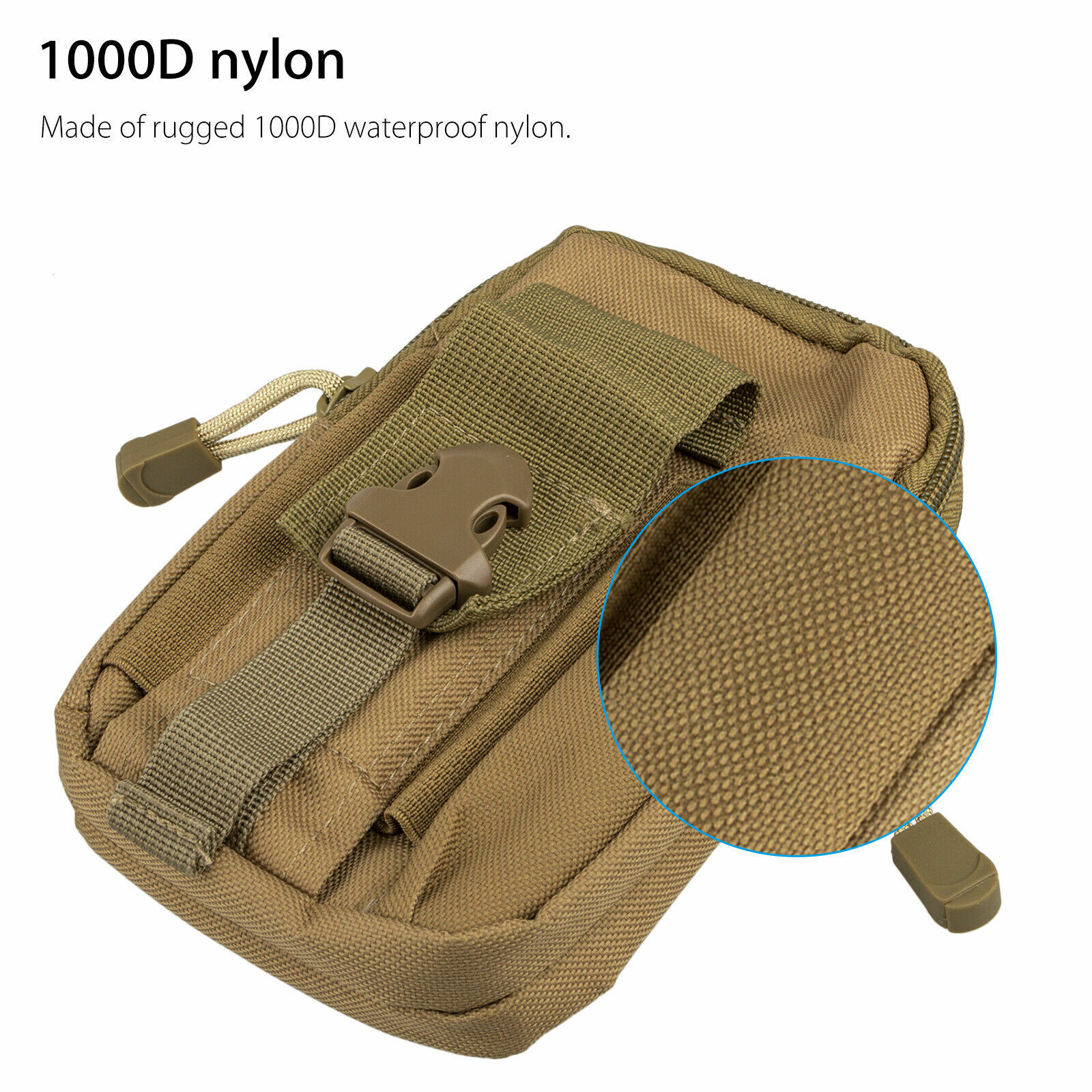 Tactical Molle EDC Pouch Bag Compact Multipurpose Utility Gadget Belt Waist Bag