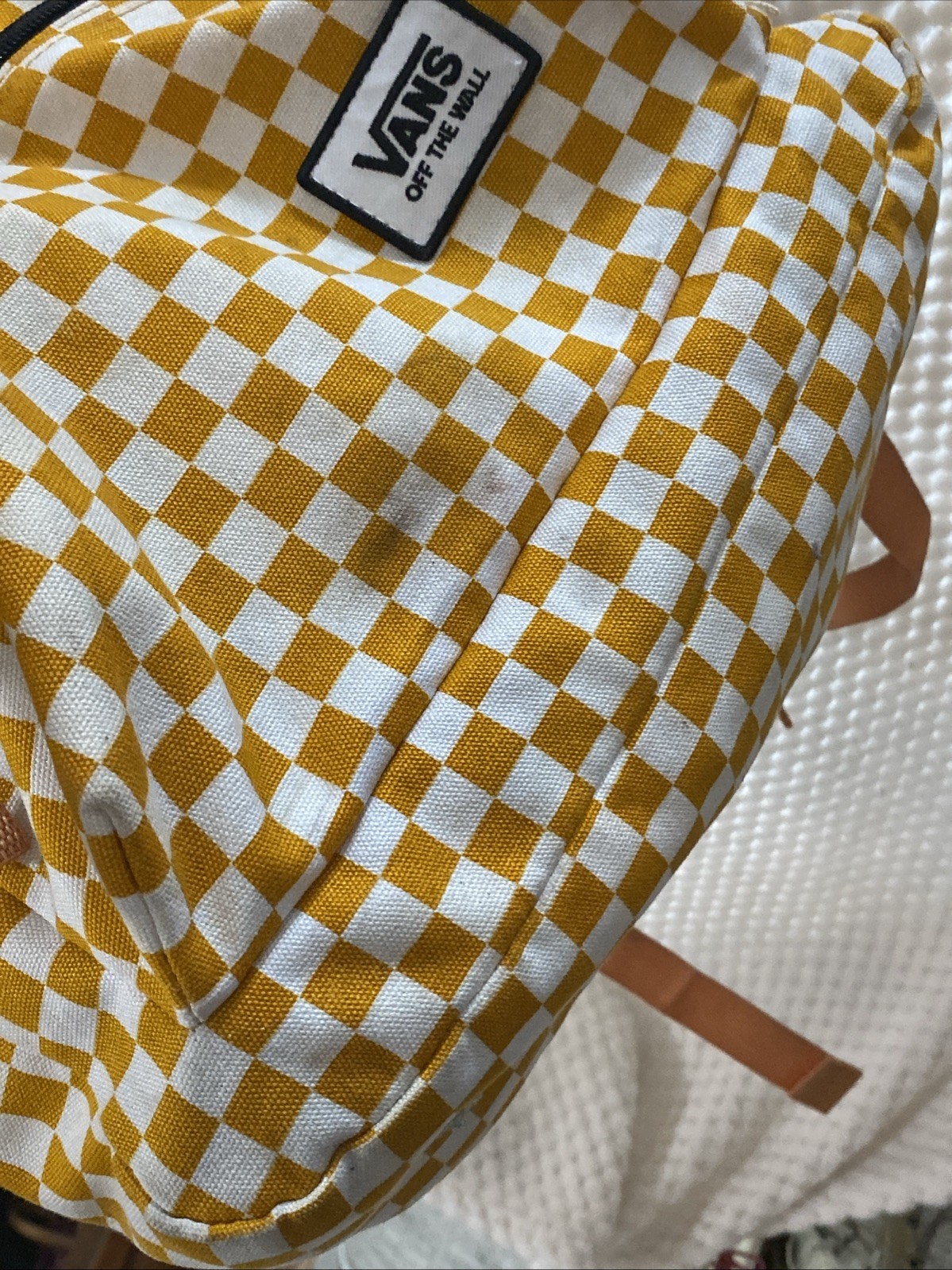 Vans Old Skool Men’s Backpack Classic Orange White Checkerboard Skater GO VOLS