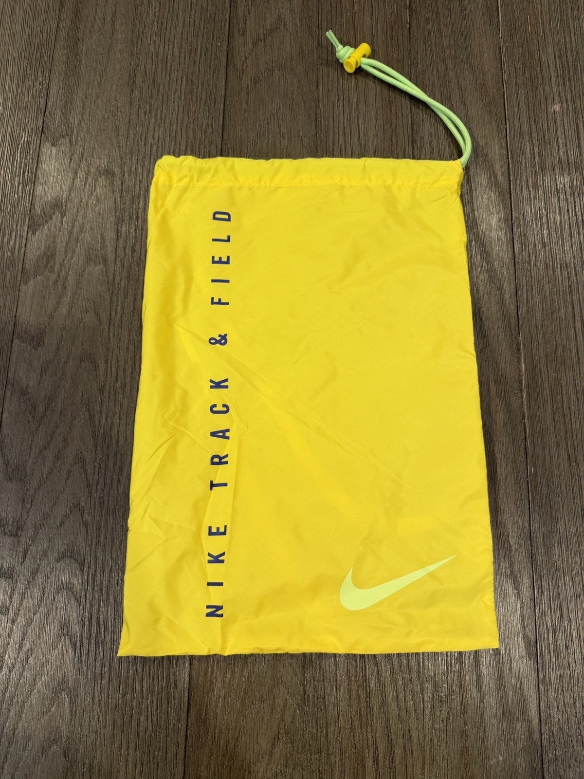 Nike Track & Field Yellow Drawstring Shoe Bag