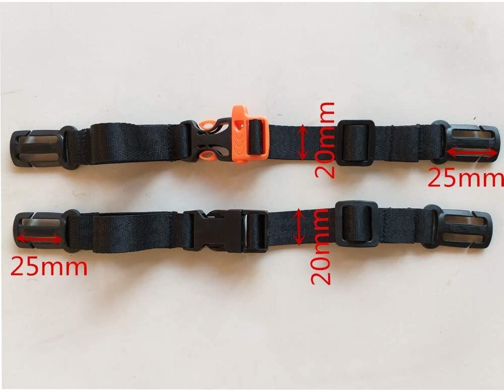 2 Pack Backpack Chest Strap Nylon 3/4 Inch Webbing Chest Belt-Backpack Sternu…