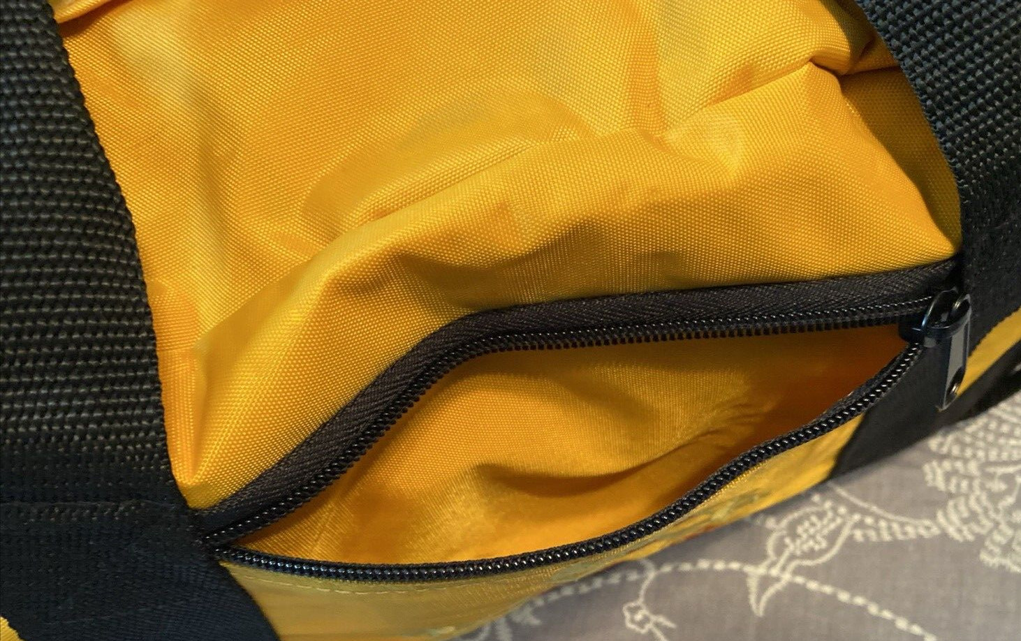 Montecristo Cigars Medium Heavyweight Duffle Bag in Yellow and Black, 18″ x 10″