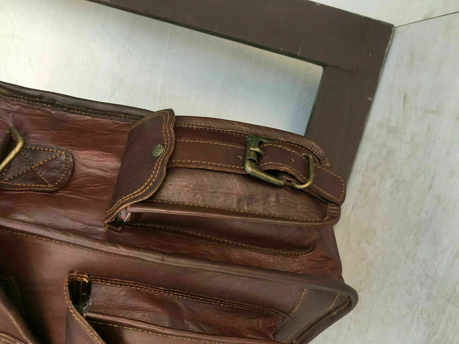 Bag Leather Vintag Messenger Shoulder Satchel Briefcase by leather bag seller