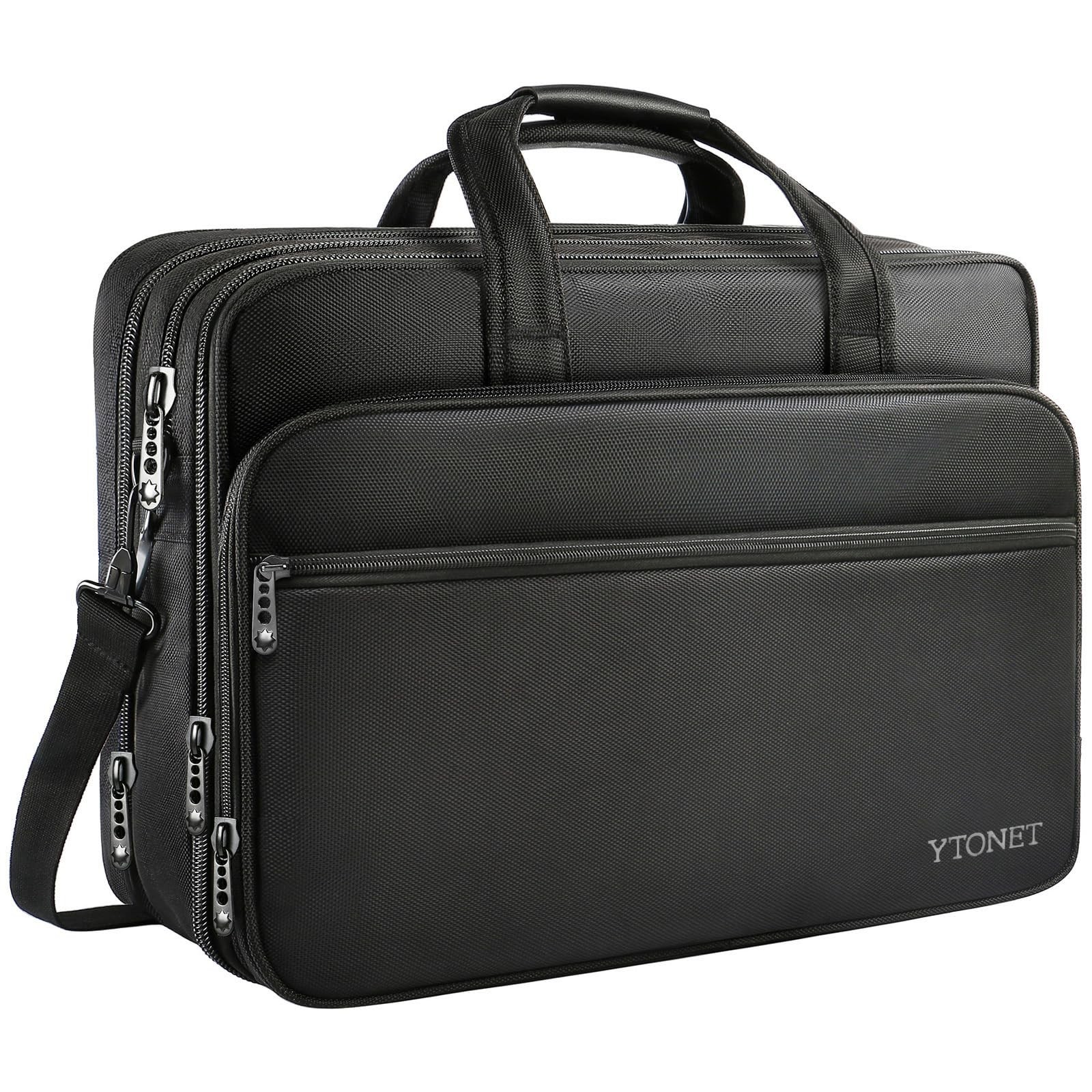 Ytonet Laptop Briefcases for Men, 17 Inch Expandable Briefcase Computer Bags …