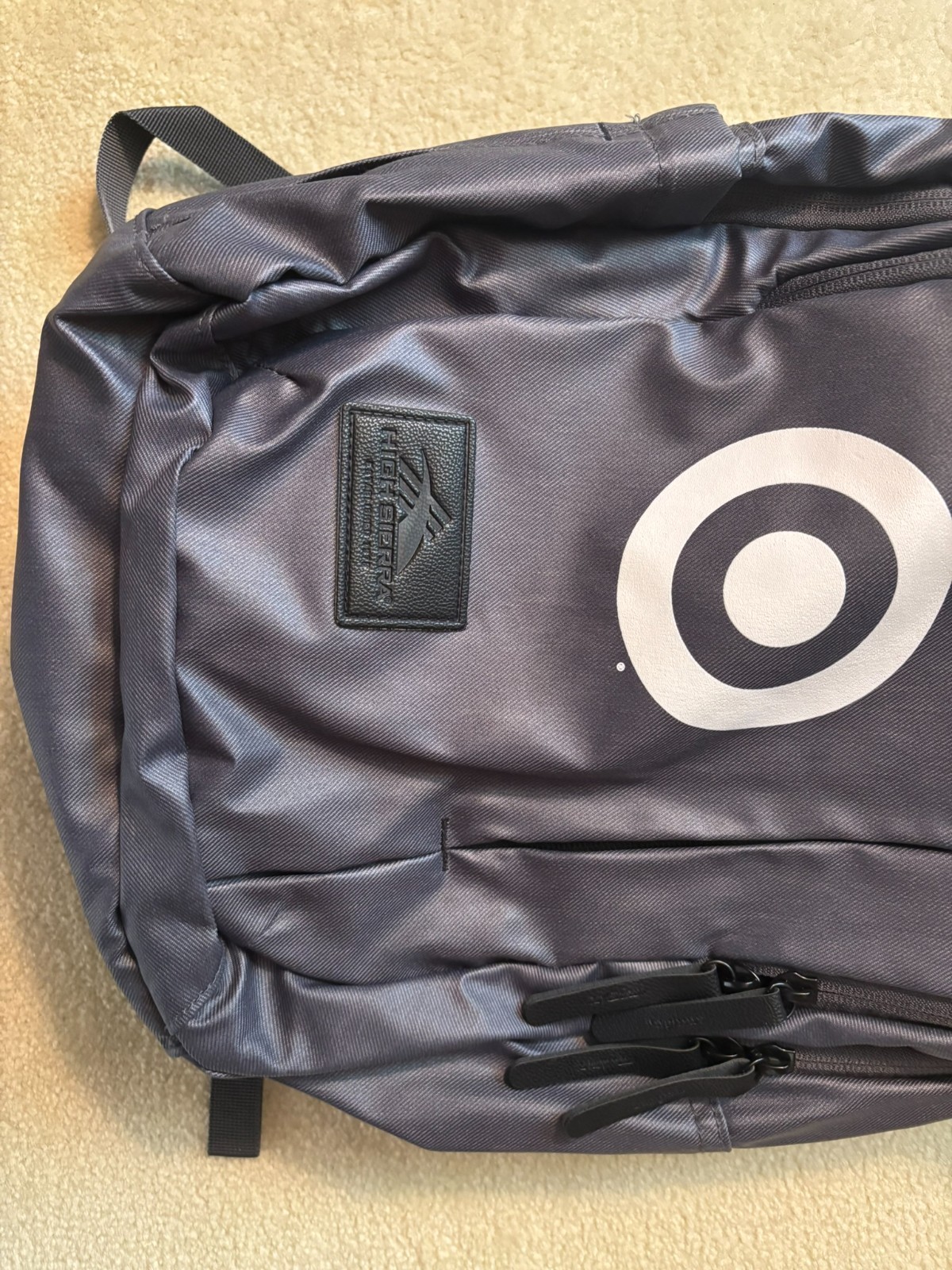 High Sierra 8051-99 Slim 15″ Laptop Computer Backpack! Dark gray w/ Target logo