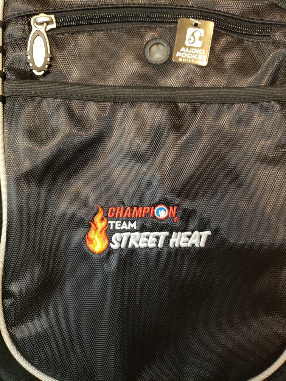 NEW OGIO Carbon Backpack with Audio Pocket Headphone Port RARE Street Heat Black