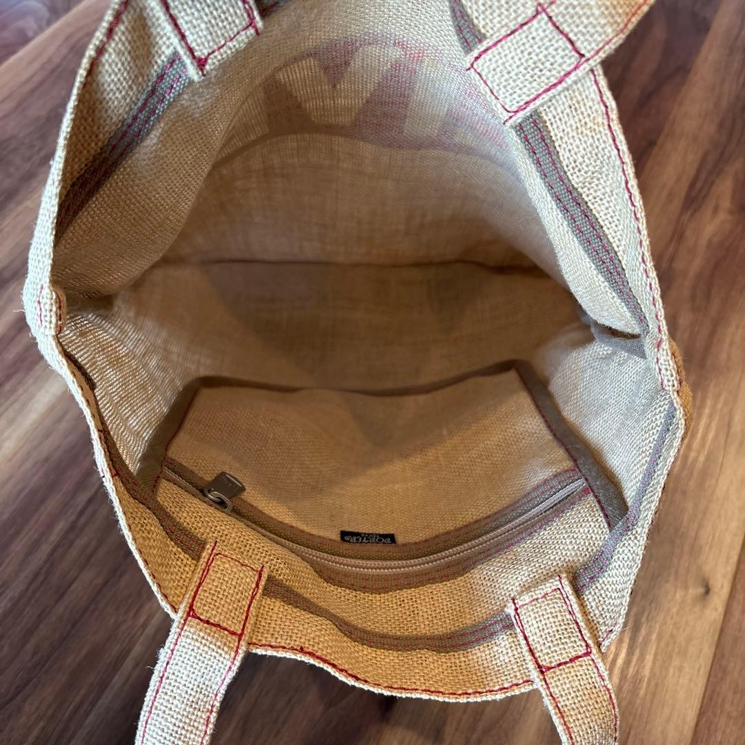 RockSteady PORTER BEAMS Collaboration Tote Bag Jute Linen Used Japan
