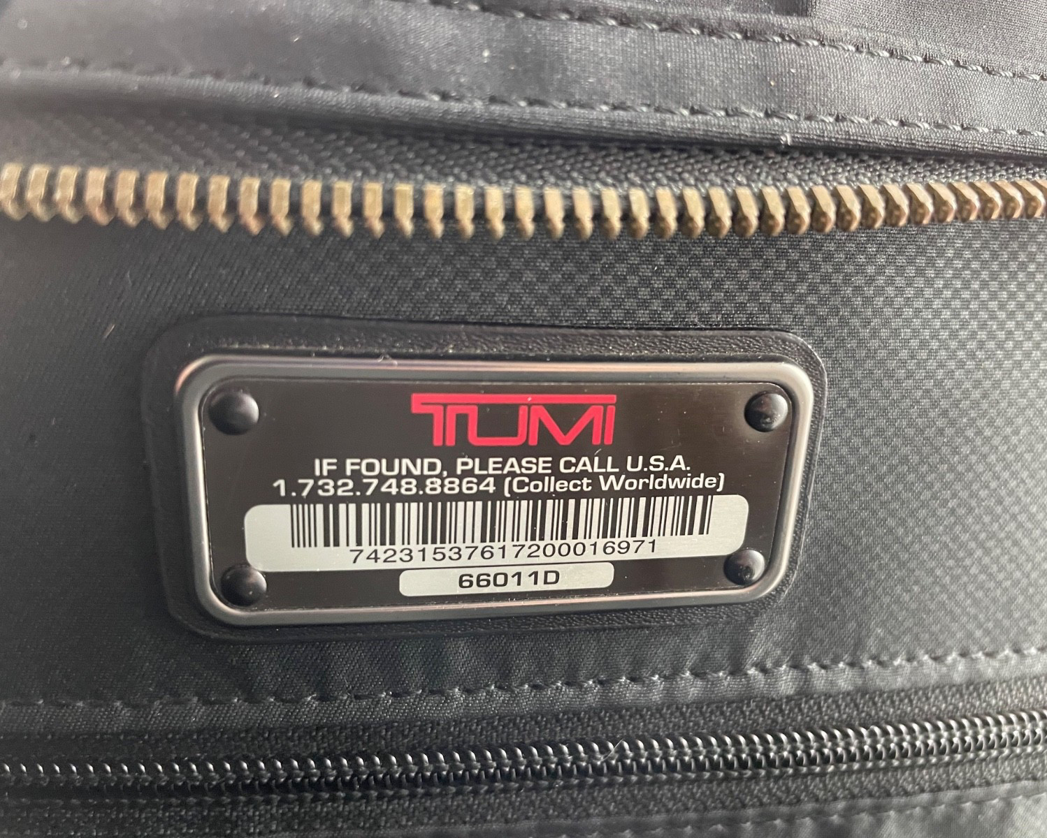 Tumi Harrison Bates Backpack Laptop Carry Bag Nylon Leather Black 66011D Rg $445