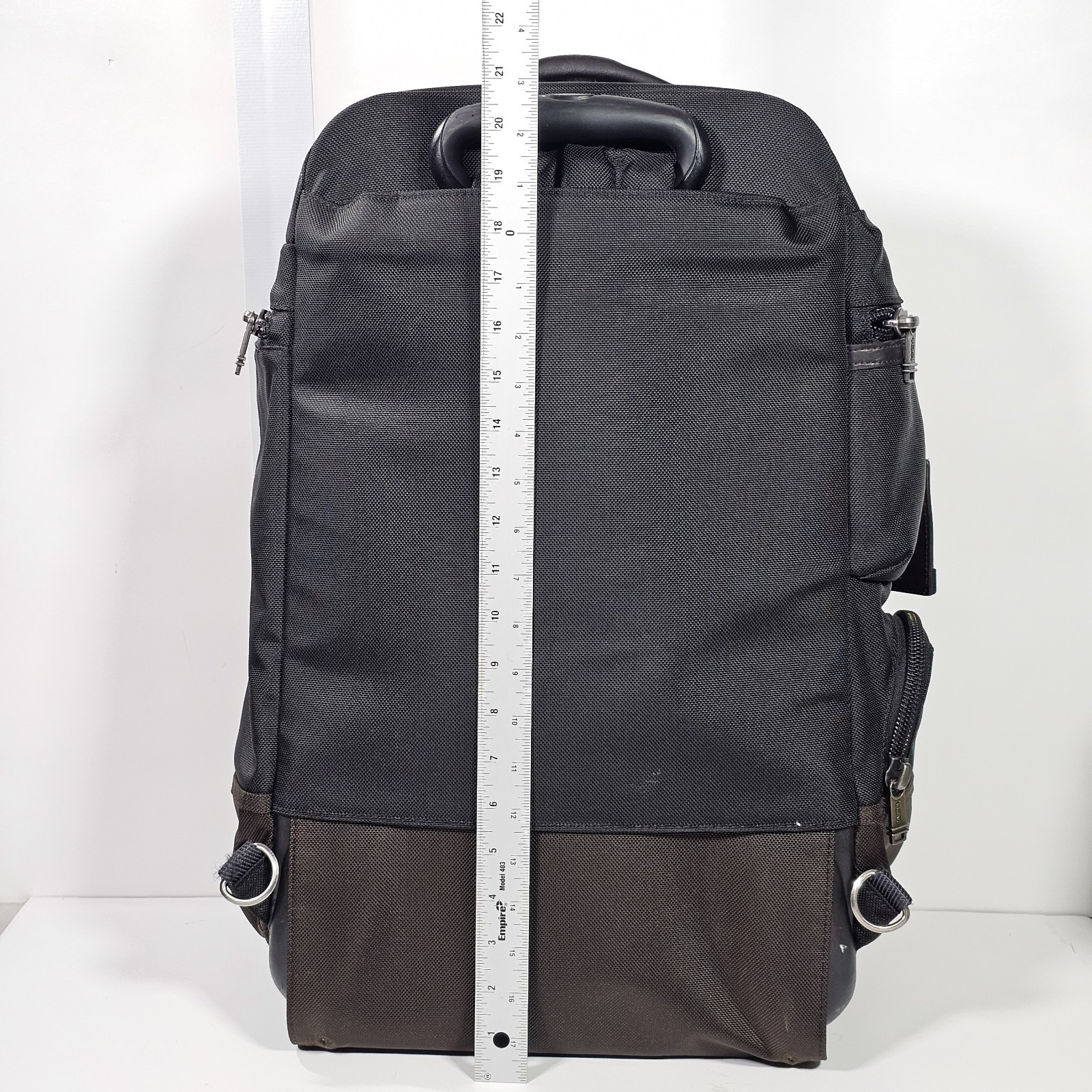 Tumi Peterson Wheeled Carry On Backpack 222473HK2 Black