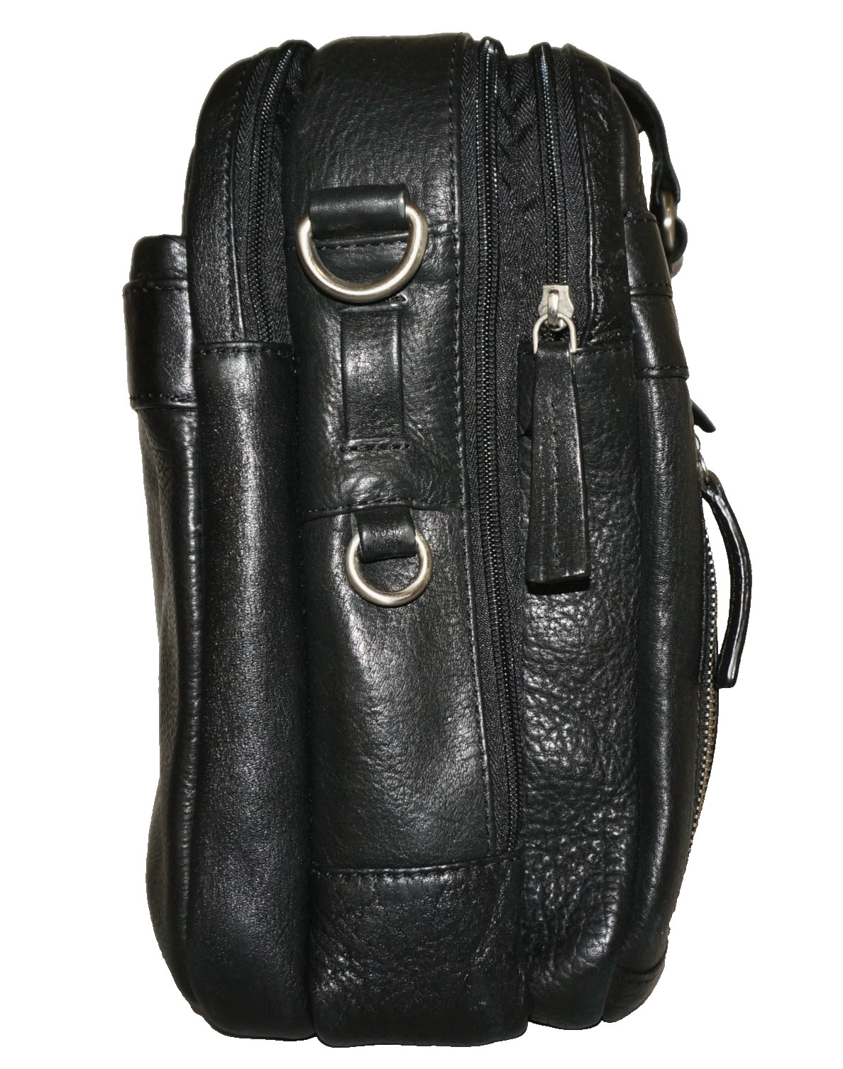 BOSCA Large Black Leather Attache’ Bag 11×15 *NO STRAP