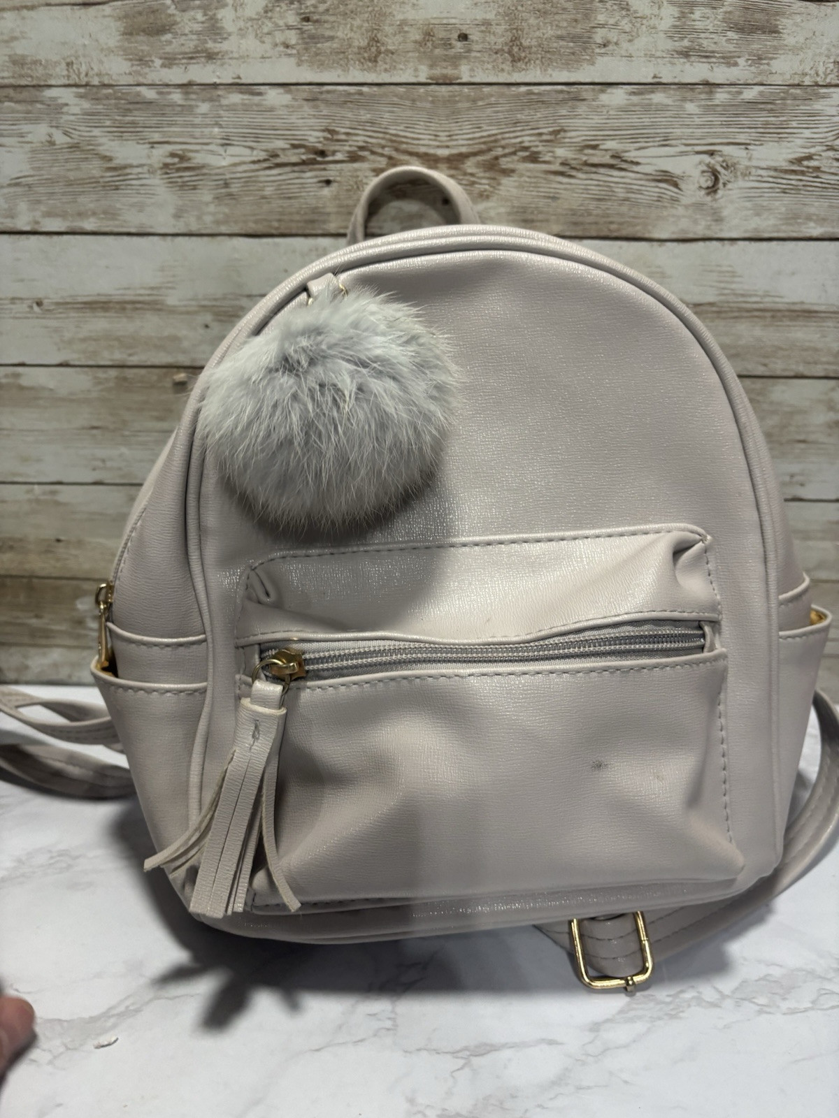 Small Satchel Backpack Everyday 9×9 All Zippers Work See Photos