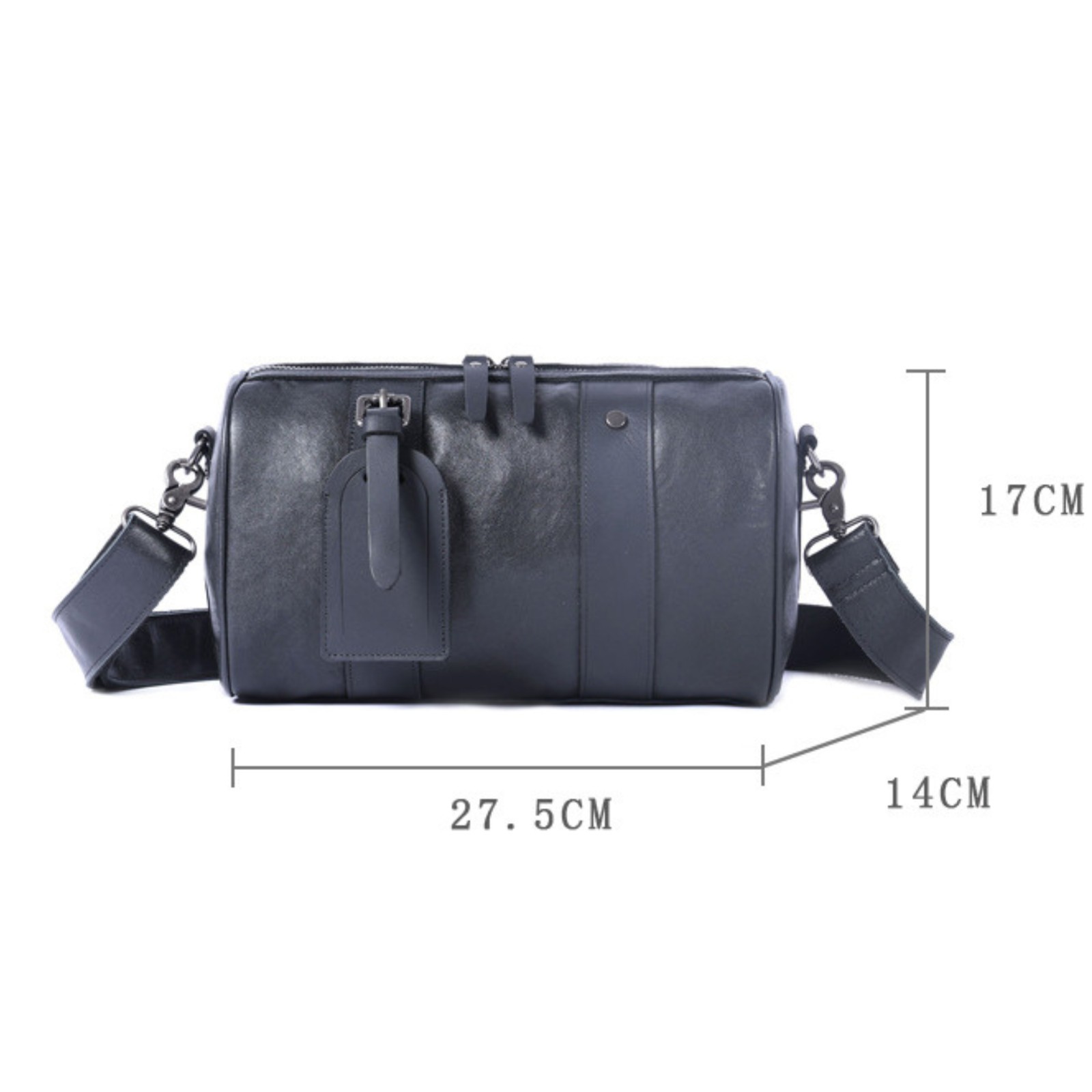 Velmoro Premium Leather Barrel Bag – Vintage Travel Duffel Gym Weekender