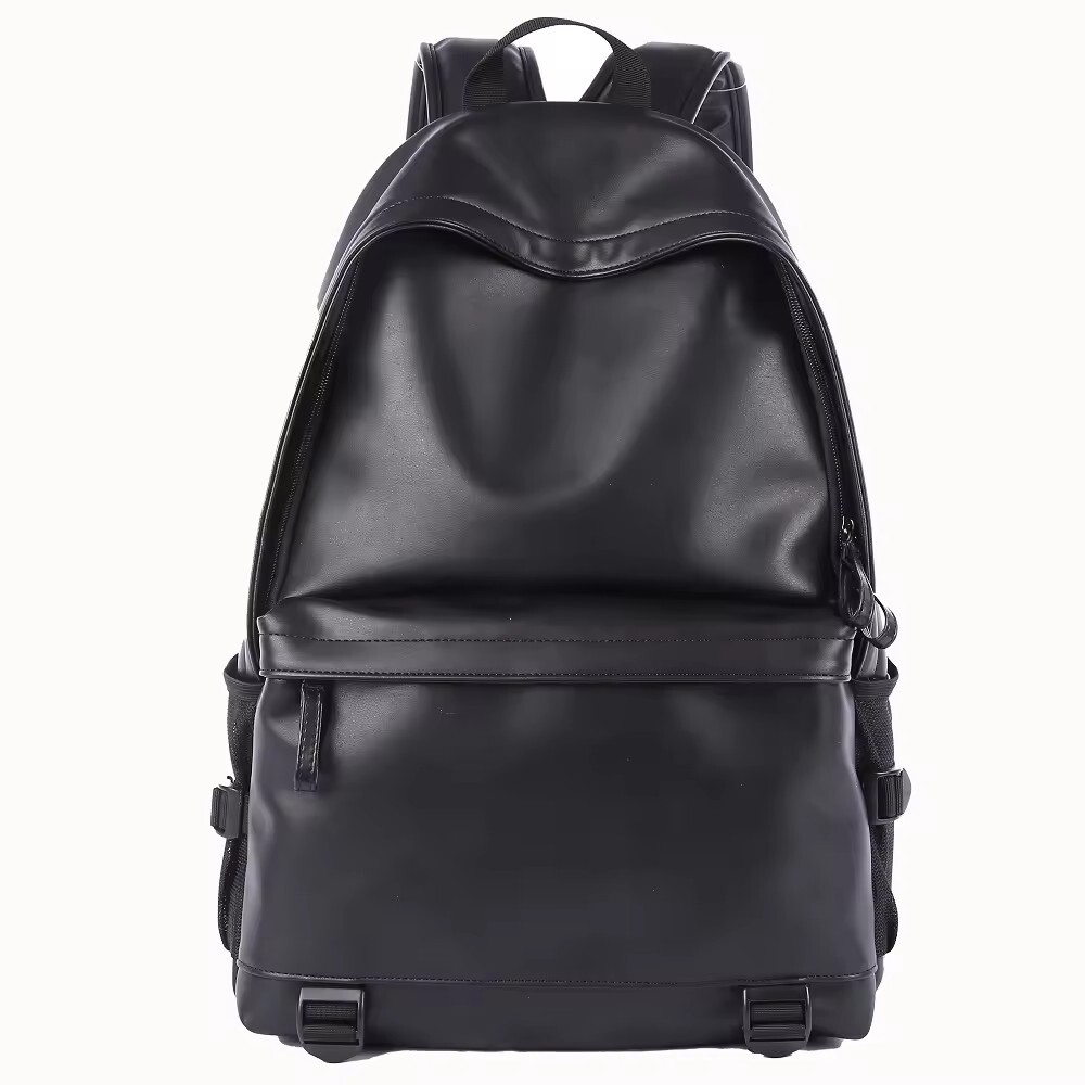 Waterproof PU Leather Travel Backpack SchoolBag Unisex Bag outdoor Men Mochila