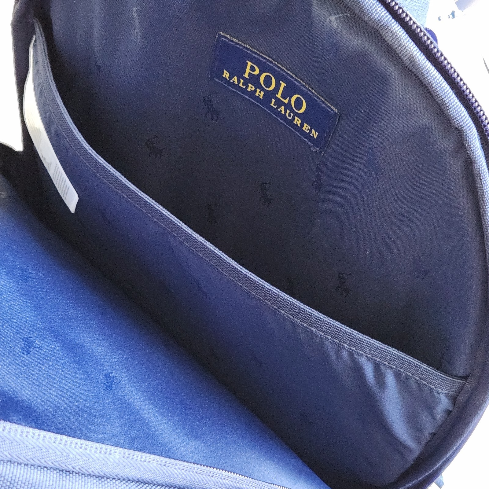 Polo Ralph Lauren Bear Backpack Navy Blue Laptop School Travel Book Bag Gift New