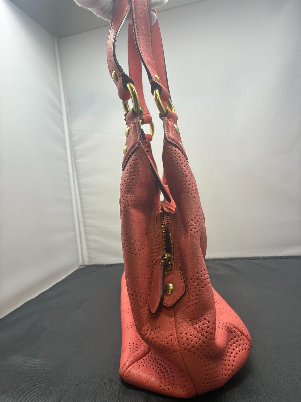 Coach Tote Bag AB Rank F23602 Leather 32cm x 20cm x 12cm Used