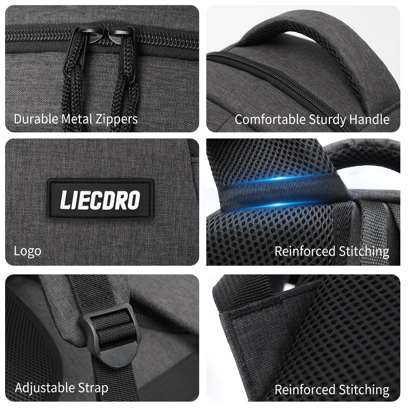 Black Backpacks for Men, Backpack for School, School Backpack for Boys Teens,…