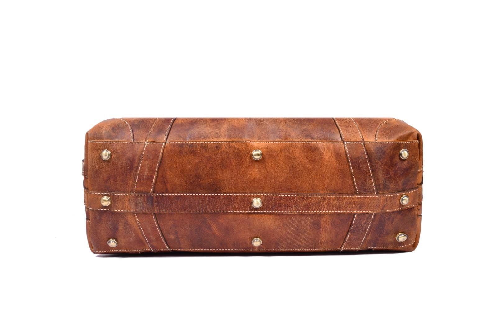 ALG Travel Duffel Bag 20 Inch Top Grain Weekender Bag for Men Brown
