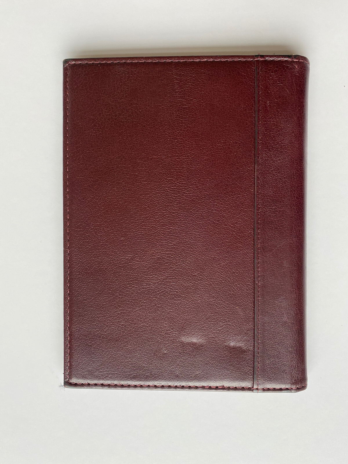 Portfolio Book Cover Burgundy 9″ x 6.5″ Genuine Cowhide Leather Made In USA