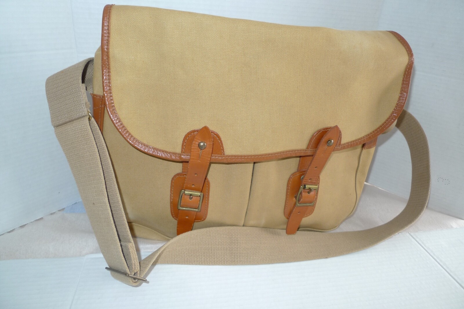 LIDDESDALE – COTTON CANVAS BAG & LINER- MEDIUM SIZE-TARAS STYLE-MADE @ SCOTLAND