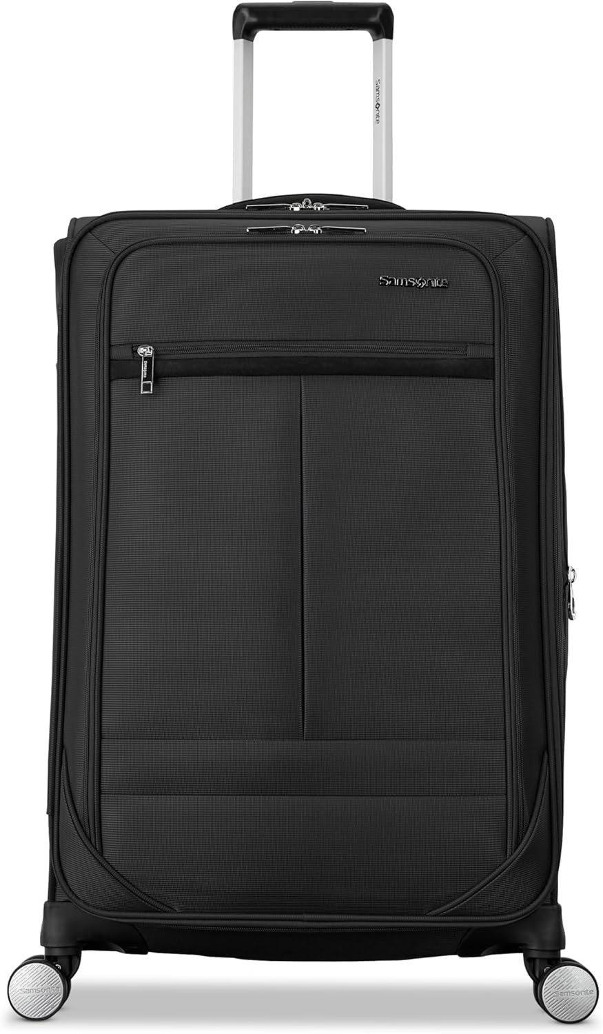 Lightweight 25″ Expandable Suitcase with 360° Spinner Wheels – Black