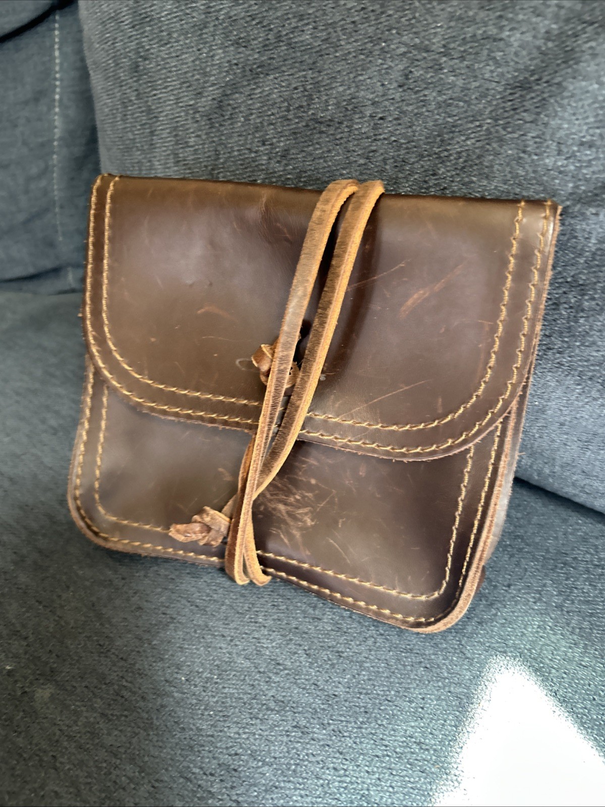 Saddleback Leather Co. Leather Cable Bag Organizer Pouch Brown
