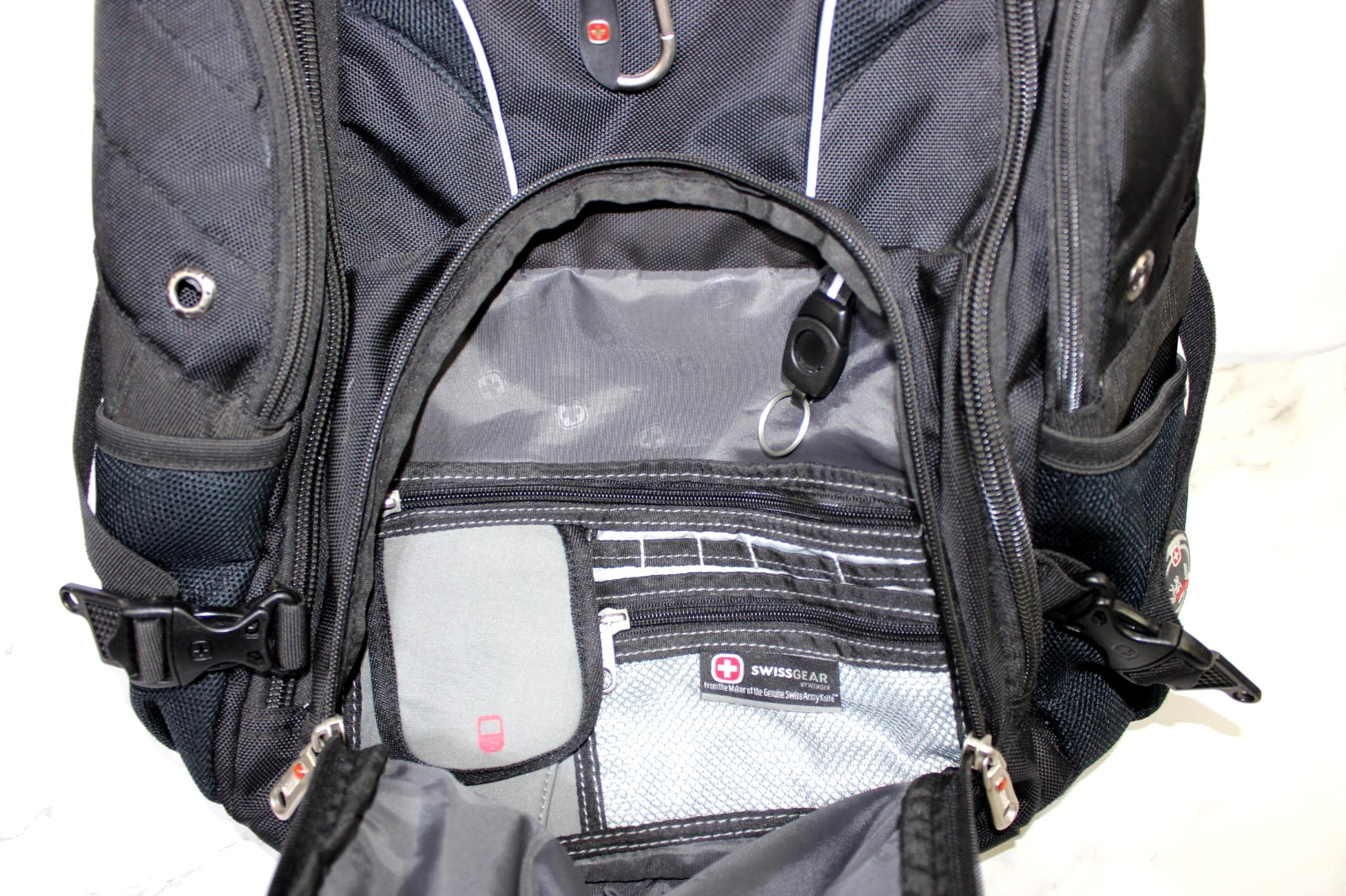 Swiss Gear Airflow Laptop Tablet Backpack Black Scan Smart Compartments