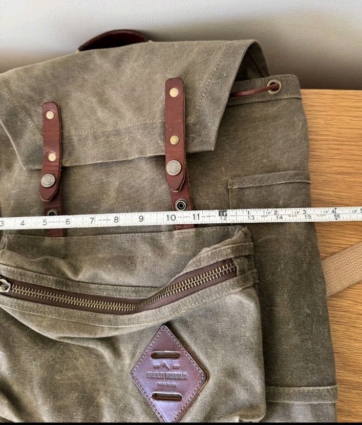 Bradley Mountain Muir Pack Waxed Canvas Backpack Made in the USA…Free Shipping