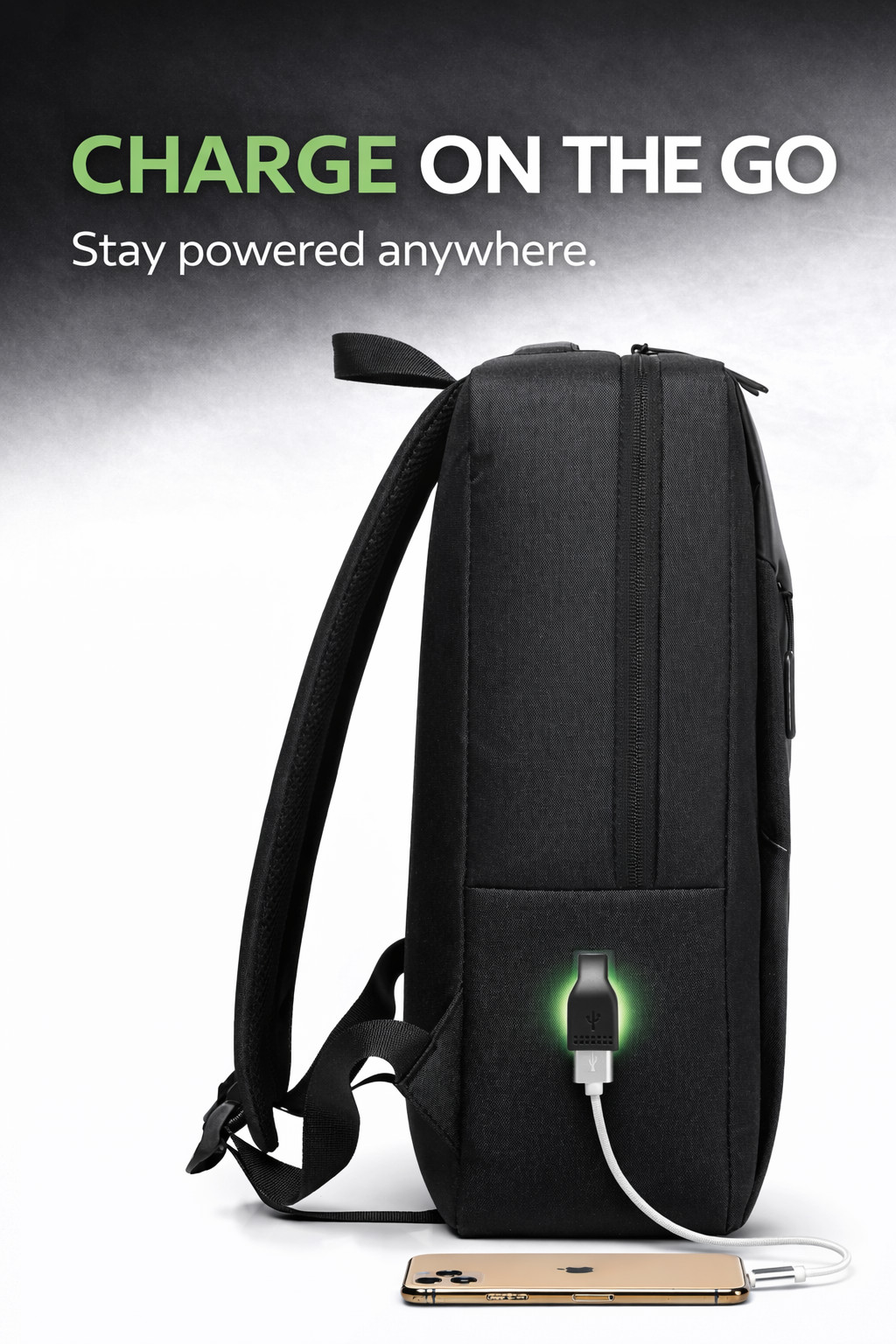Anti-Theft Laptop Backpack USB Charging Port Travel School Business Bag