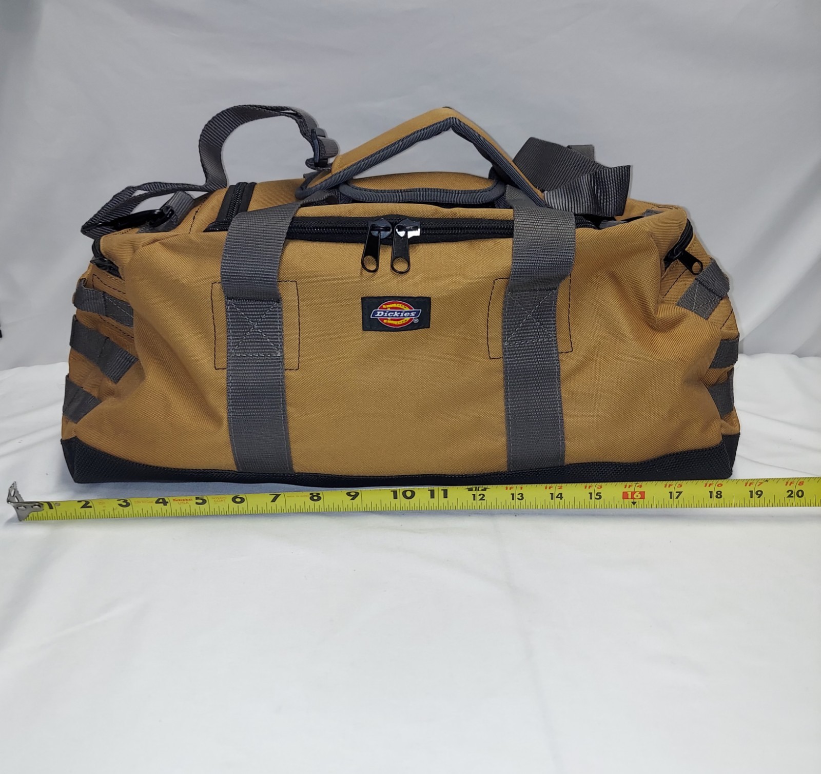 Dickies Brown Canvas Duffle Bag 20″ Great For Tools And Gym
