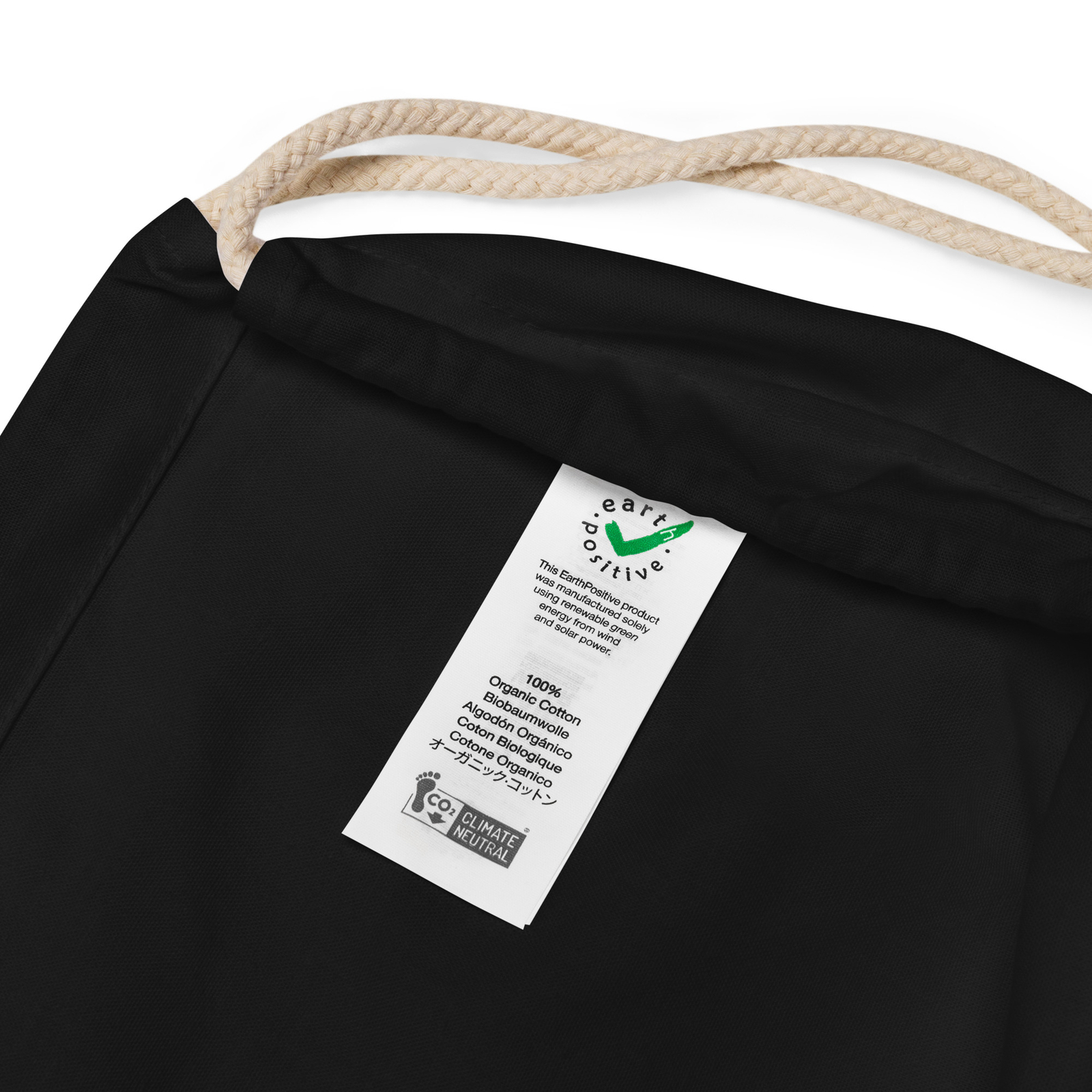 VS- Organic cotton drawstring bag