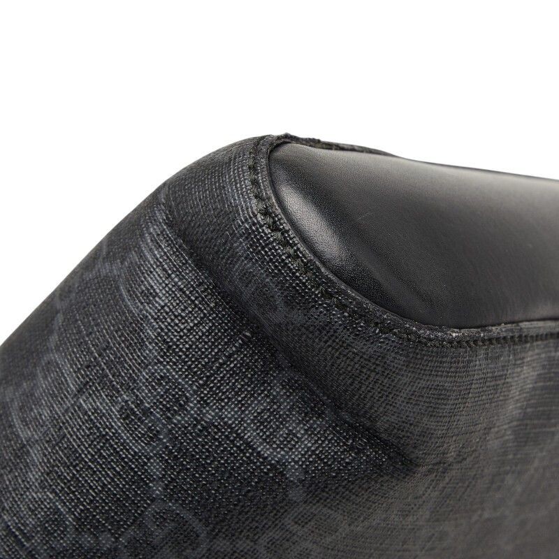 GUCCI GG Supreme Black Crossbody Bag Leather Men 474137 Auth From Japan