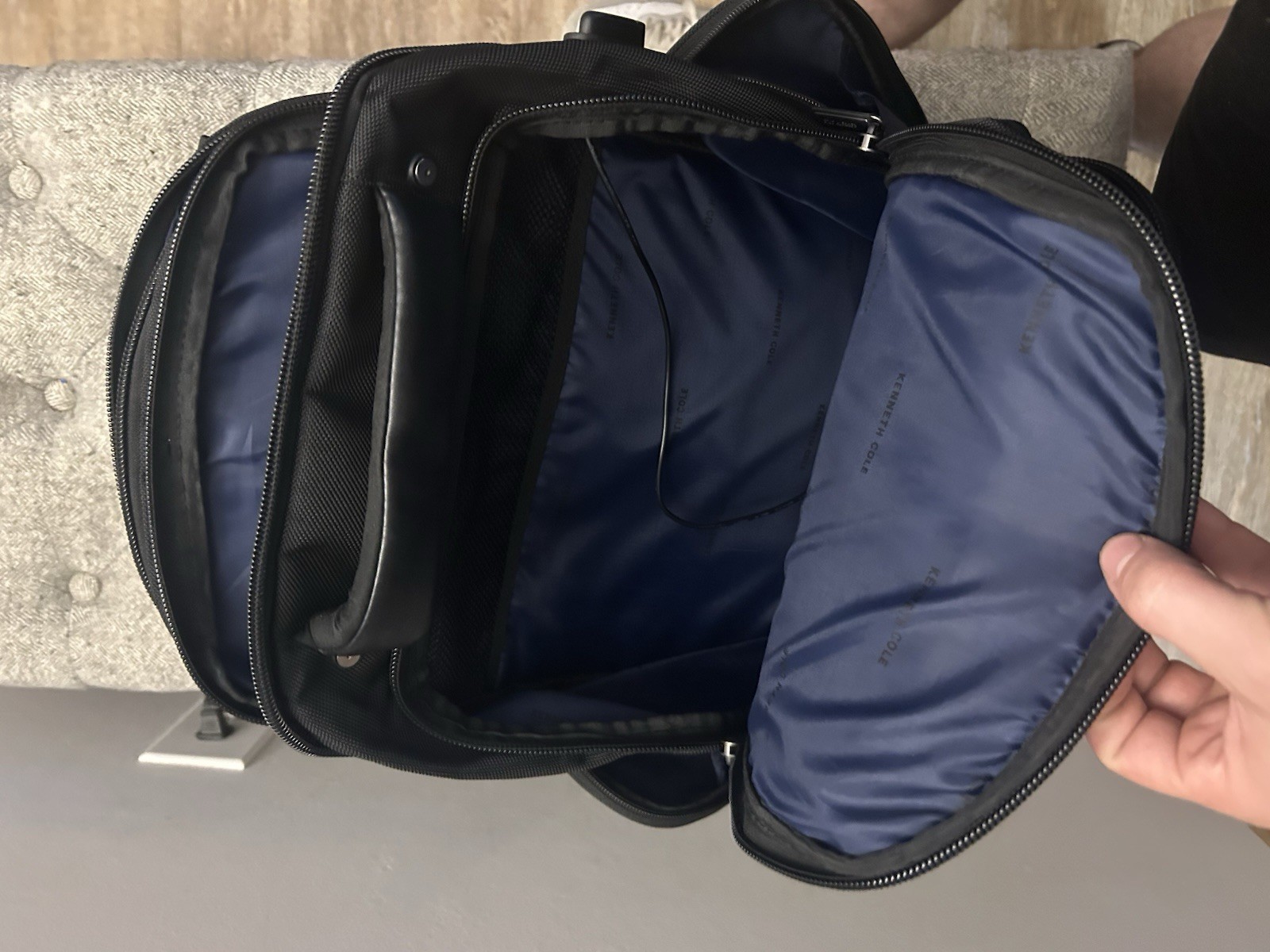 reaction kenneth cole black backpack | Brand New