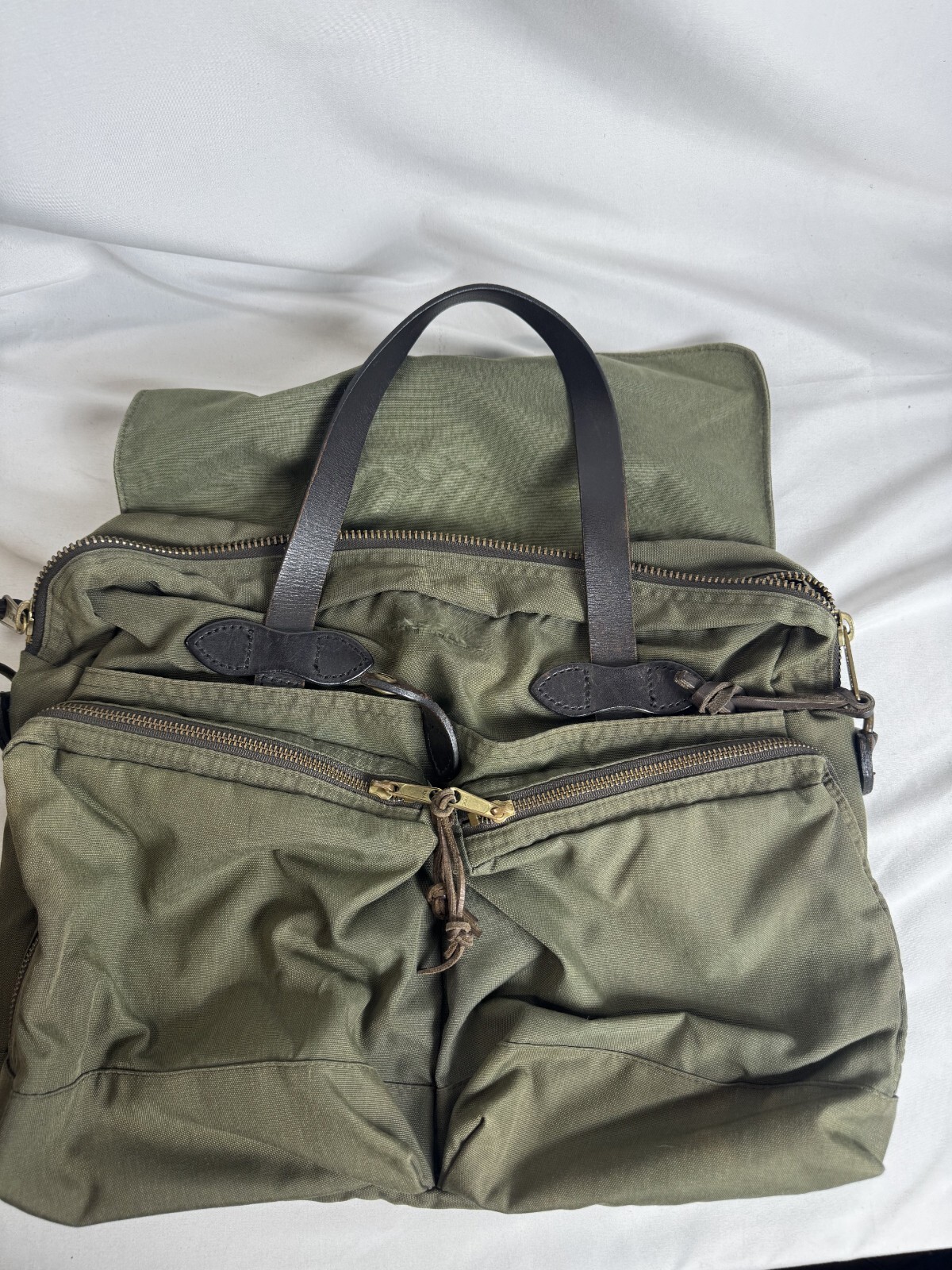 Filson Lightweight Nylon 24-Hour Briefcase Otter Green Made in USA Ltd. Edition